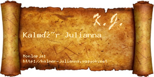Kalmár Julianna névjegykártya