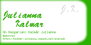 julianna kalmar business card